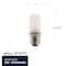 Bulbrite Mini 150w Equivalent T8 Medium Screw Base E26 in Frost Finish Dimmable 2900K Halogen Light Bulb, 5PK 861996 - alternate 3